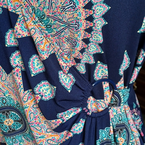 Connected surplice dress - Picture 2 of 3